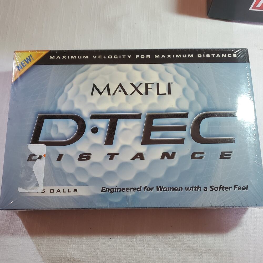 Maxfli D-TEC Distance Golf Balls 15 Pack White Womens Softer Feel New Golfing